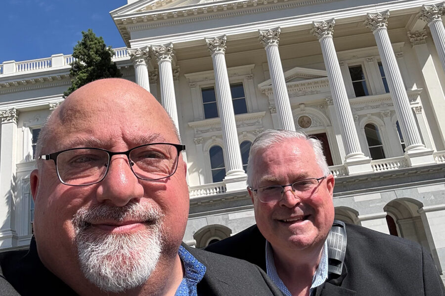 Mark Cimino at the capital where he received the CALA Advocate of the Year award
