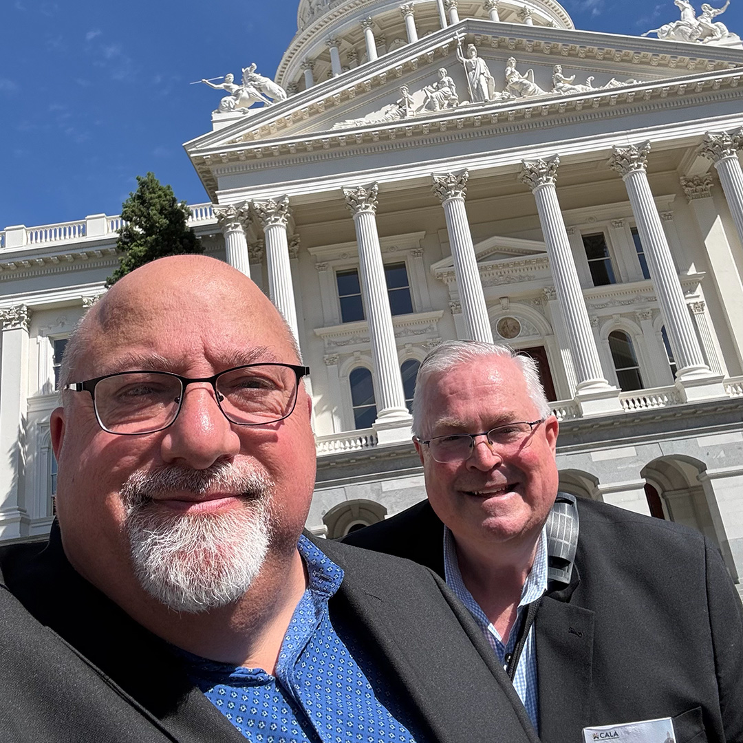 Mark Cimino at the capital where he received the CALA Advocate of the Year award